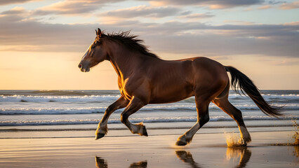 Running Free on the Beach