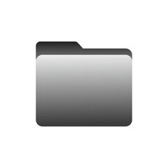 Obraz premium Generic digital folder icon PNG, representing data organization and document storage, a simple graphic for file management and structured information display for various digital projects