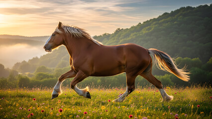 Wild Horses on Open Land