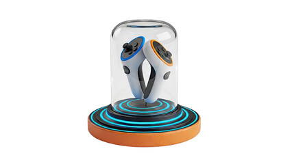 Virtual Reality Controllers in a Protective Dome