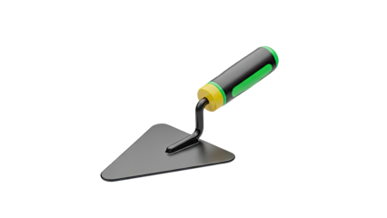 Trowel Tool with Green and Black Handle