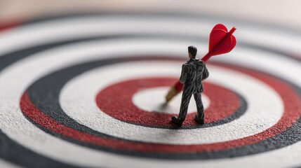 set goals for work. dart aiming at the target center business. goal, aiming marketing target metaphor, Succeed dart board, defines objectives, success investment ideas, winner, Generate by AI