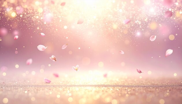 春の魔法を閉じ込めた輝き：至福のひとときを演出するエレガントな光彩テクスチャ