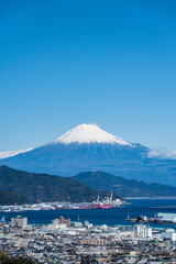  日本静岡県日本平からの富士山