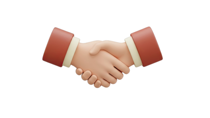 3D Shaking Hands Icon