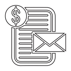 Financial Mail Envelope Icon