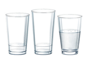 plastic-drinking-glass on a isolated transparent background