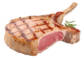 pork-chop-steak on a isolated transparent background