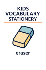 Kids Vocabulary Stationery Eraser