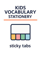 Kids Vocabulary Stationery Sticky Tabs