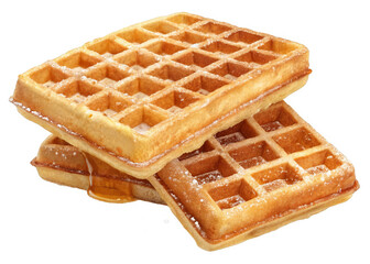 waffles on a isolated transparent background