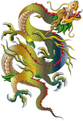 chinese dragon art