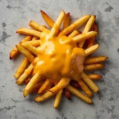 Cheese Fries Background
