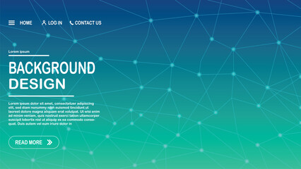 Abstract technology network background with connected nodes and gradient mesh © Vector Saman