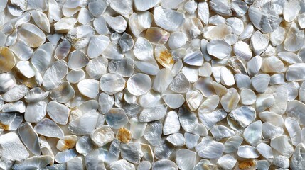 shiny pearl rocks wall background, backdrop