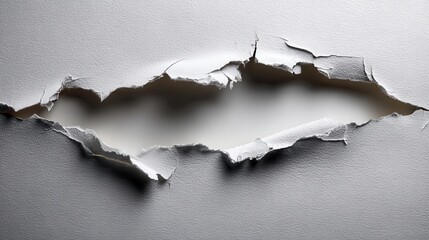 torn paper edges, solid white background, for sign text