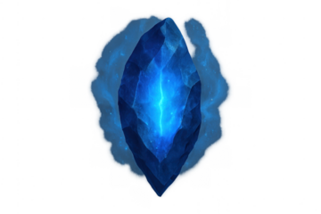 Blue glowing crystal fantasy energy magic power gem