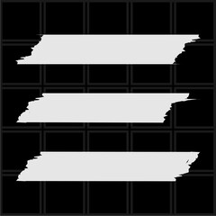 set of torn paper pieces background vector