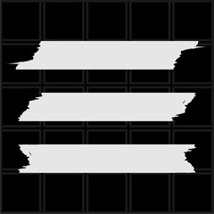 set of torn paper pieces background vector