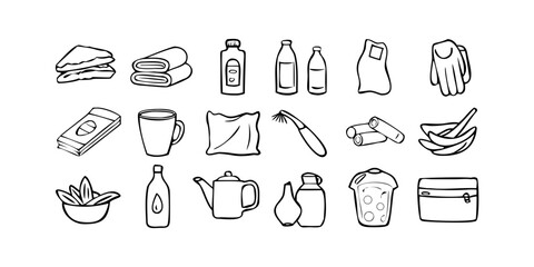 everyday-items-outline-icons