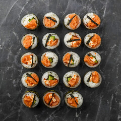 Sushi Rolls Background