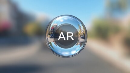 Urban street scene with a camera lens in focus signifying the importance of photography and visual storytelling in daily life