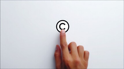 Close-up of a finger pressing a button signifying interactive clickable augmented reality try icon in a modern context