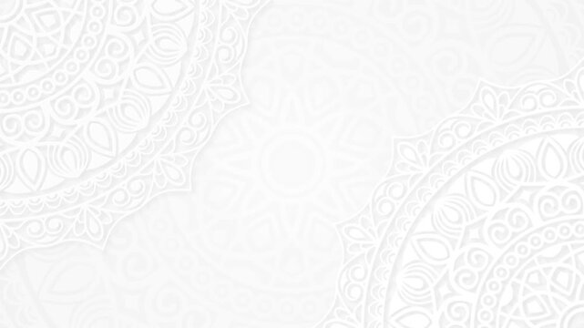 White background islamic Arabian ornament abstract circle pattern 