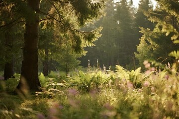 Natural Background with Organic Texture and Soft Light