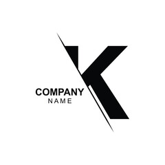 Initial K logo design vector Template Abstract Letter K vector illustration logo design.