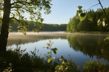 Natural Background with Organic Texture and Soft Light
