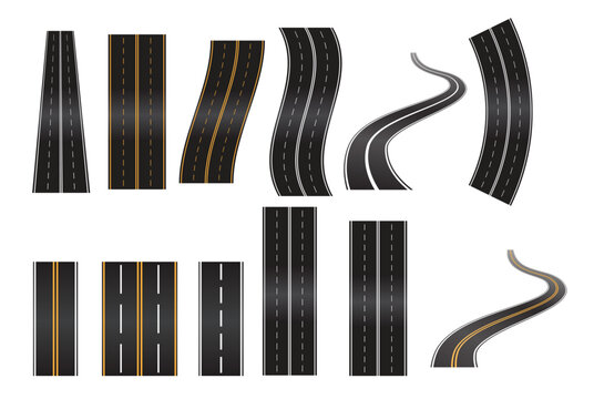 highway vetor set vector