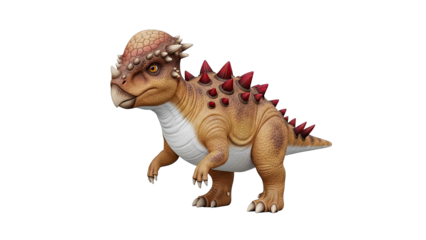 Stylized Pachycephalosaurus Dinosaur 3D Model