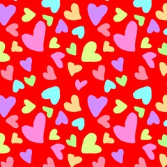 Heart love romance pattern seamlss bbackground print 