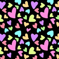 Heart love romance pattern seamlss bbackground print 