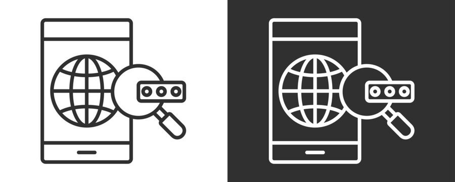 Seo Icon Set Vector Collection Isolated In Black And White