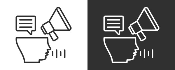 Marketing Icon Set Vector Collection Isolated In Black And White