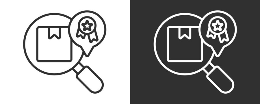 Brand Positioning Icon Set Vector Collection Isolated In Black And White