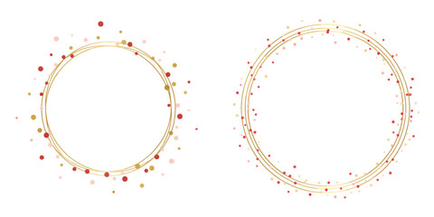 Lunar Frame / Background. Vector, minimalist, illustration, icon set.