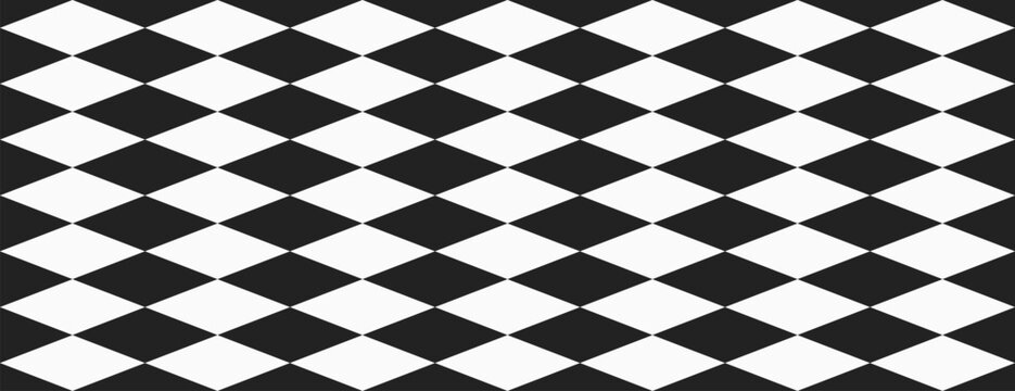 black and white harlequin seamless pattern monochrome