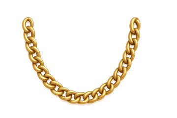 Obraz premium Golden chain necklace luxury jewelry accessory design