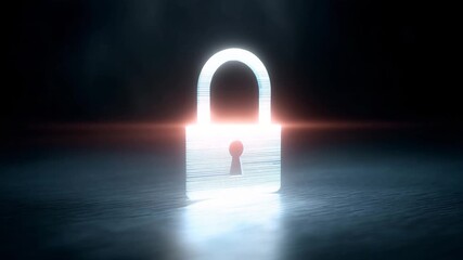 Glowing padlock data security cyber protection digital privacy network safety technology encryption firewall internet information security data privacy protection lock cyber safety encryption glowing - Powered by Adobe