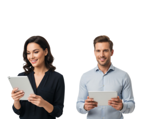 business people with tablet