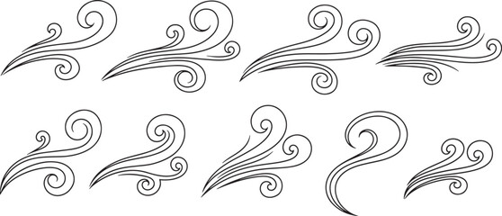 swirly line designs for graphic resources