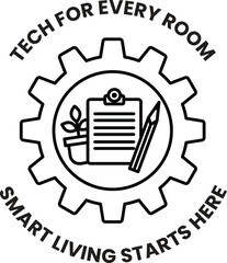 Obraz premium Tech for every room smart living starts here