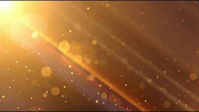 A breathtaking cosmic scene showcasing stars, light, rays, sun, and particles in a cinematic 4K view