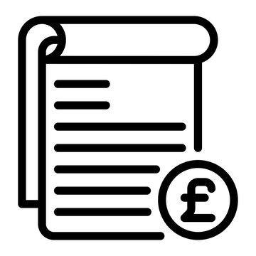 pound line icon