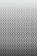 Sophisticated, monochrome geometric pattern with an interwoven design and a seamless, repetitive flow that adds depth to the image.