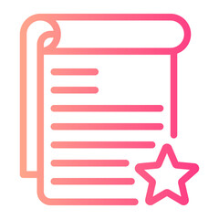 Obraz premium star gradient icon