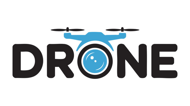 Modern drone logo design